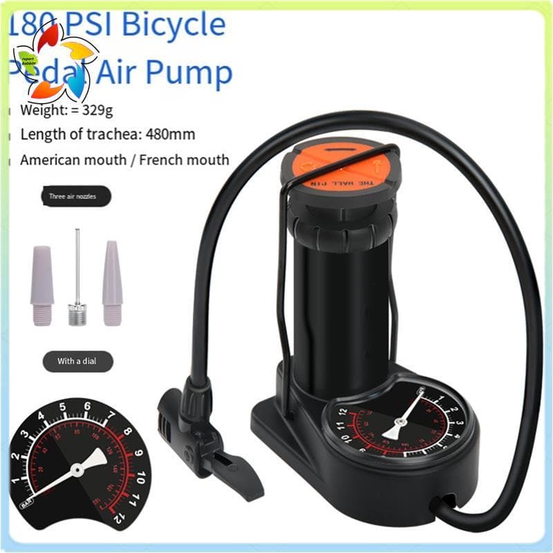 Bomba De Pé Para Inflar Pneus De Bicicleta , Portátil , Mountain Bike , Serve Válvula Presta Schrader , Acessórios De Ci