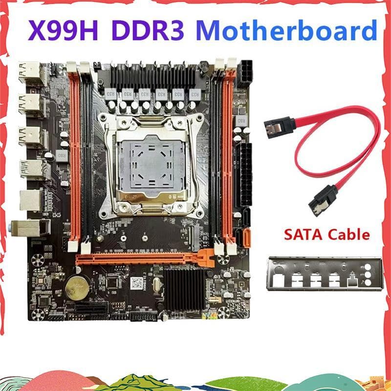 Kit De Placa-Mãe Com Suporte De Memória DDR3 X99 LGA2011-V3 4X DDR3 Slots M . Interface 2 NVME Para Sistemas De CPU E5-2