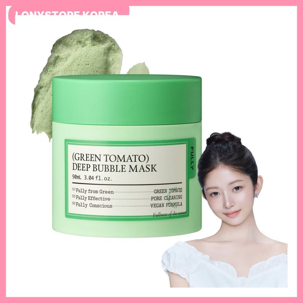 [Totalmente] Máscara De Bolha Profunda De Tomate Verde , 90ml , 1 Unidade/Facial Coreana/Limpeza/100 % Autêntica Da LONY