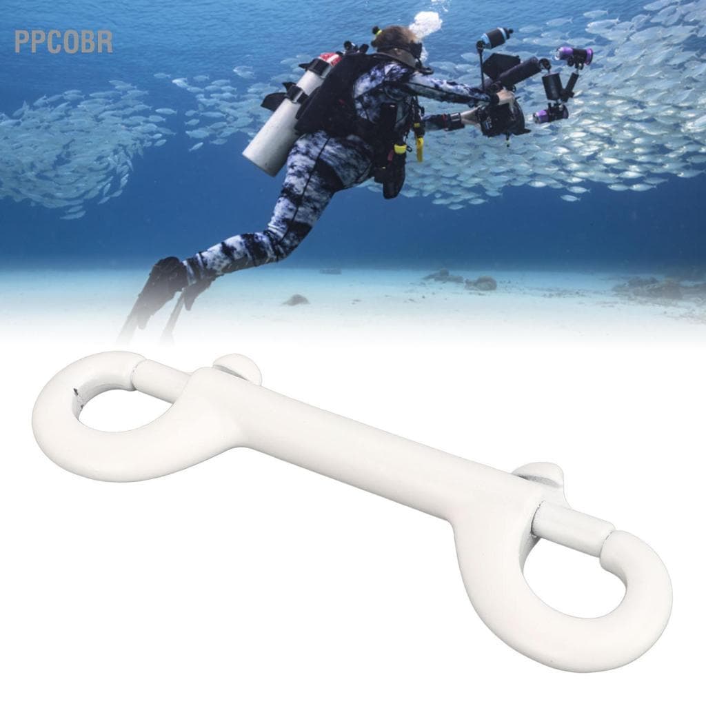 Ppcobr 115mm parafuso de extremidade dupla ganchos de pressão de aço inoxidável 316 gatilho snaps parafusos de mola bcd