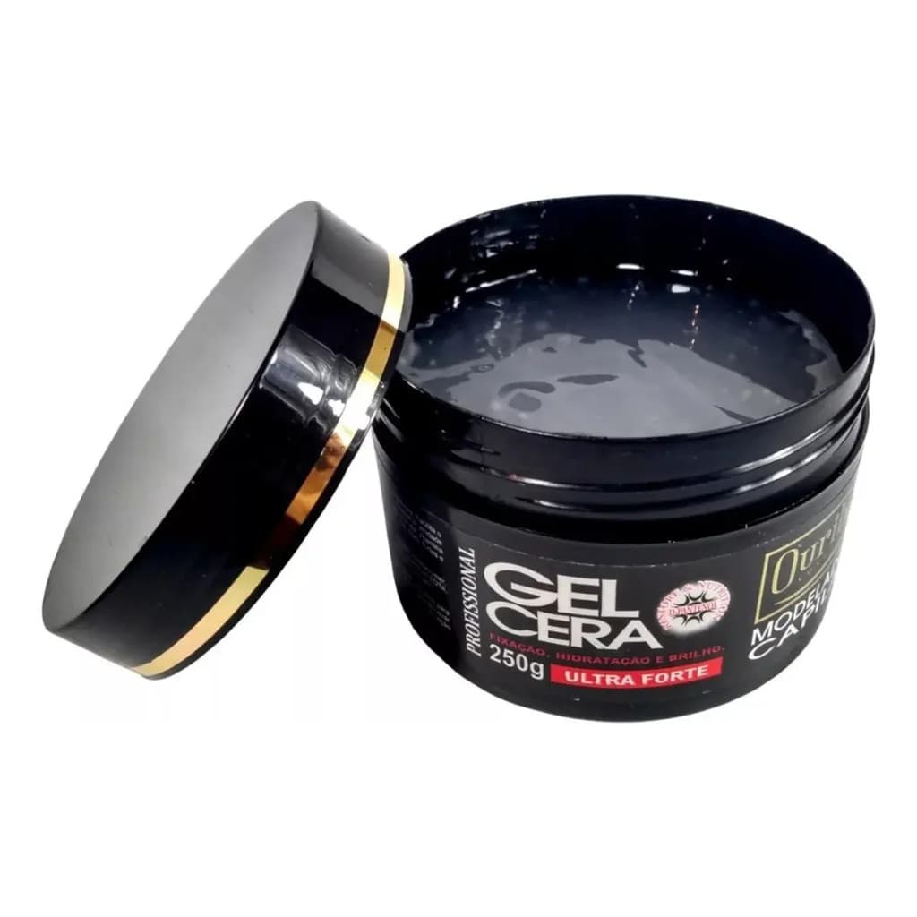 Gel Cera Ouribel 250g Fixação Ultra Forte 12 Unidades Origin
