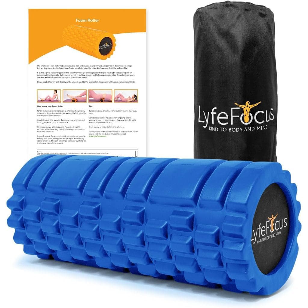Rolo de Espuma Premium LyfeFocus para Pontos de Pressão - Múltiplos Pontos de Pressão com 3 Moldes Únicos para Tensão Mu