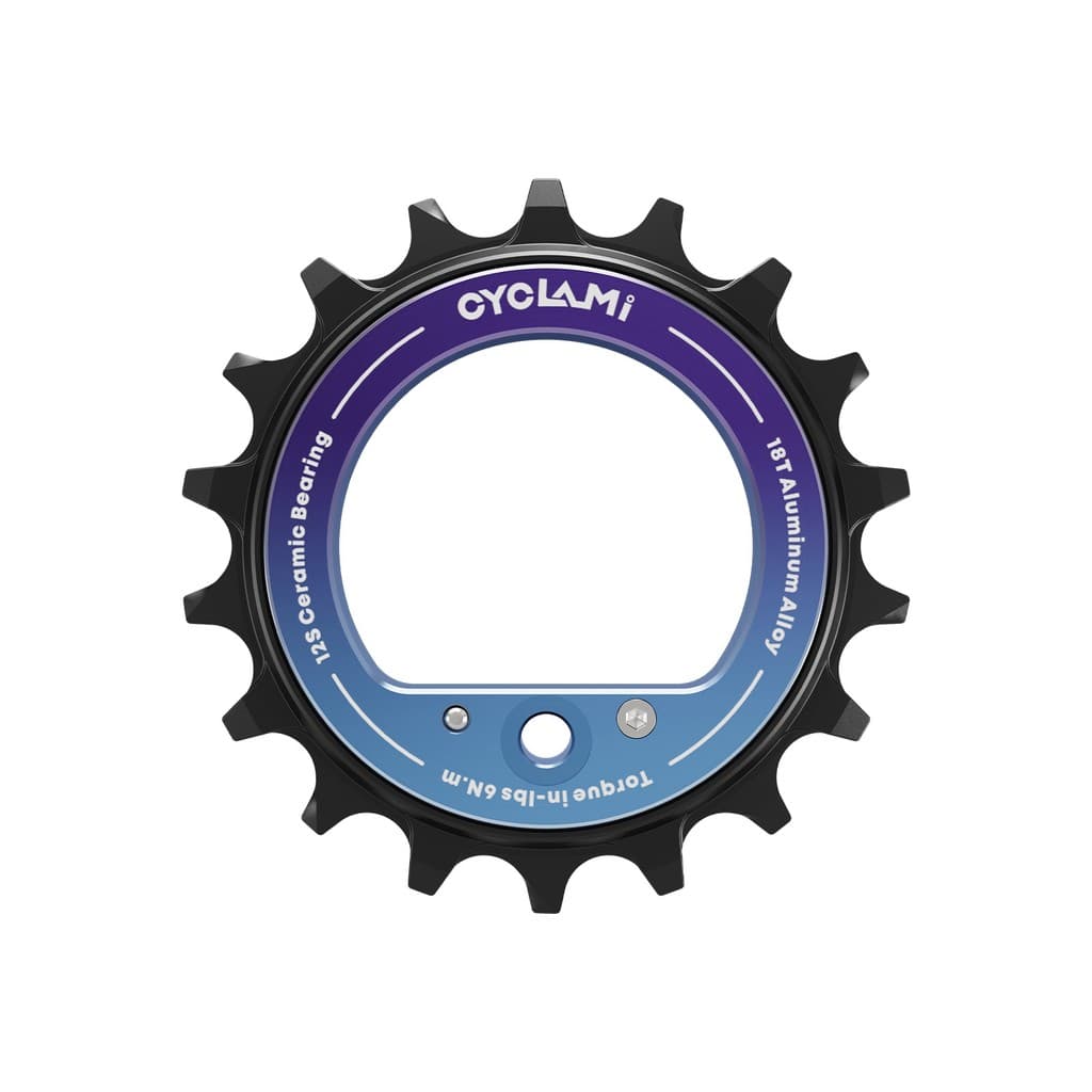 Rolo Guia Oco Excêntrico CYCLAMI 18T Para Magene (QED) Shimano 11 E 12 Velocidades