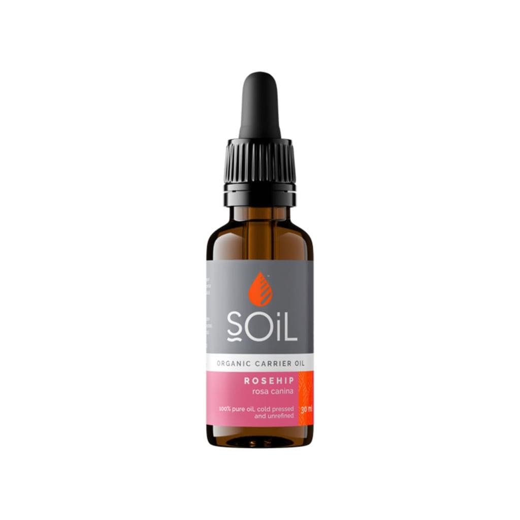 Óleo de Rosa Mosqueta Orgânico SOiL 30ml, Rico em Vitamina A e Ácidos Graxos Essenciais, Promove a Hidratação e Suavidad