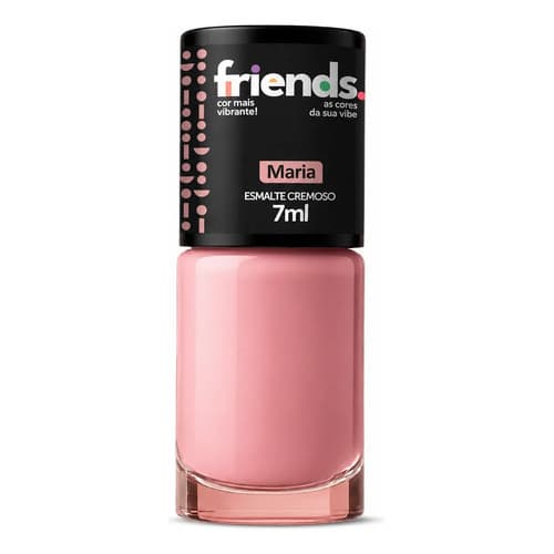 Esmalte Nude Vibrante Cremoso Friends Maria Rosa-pálido