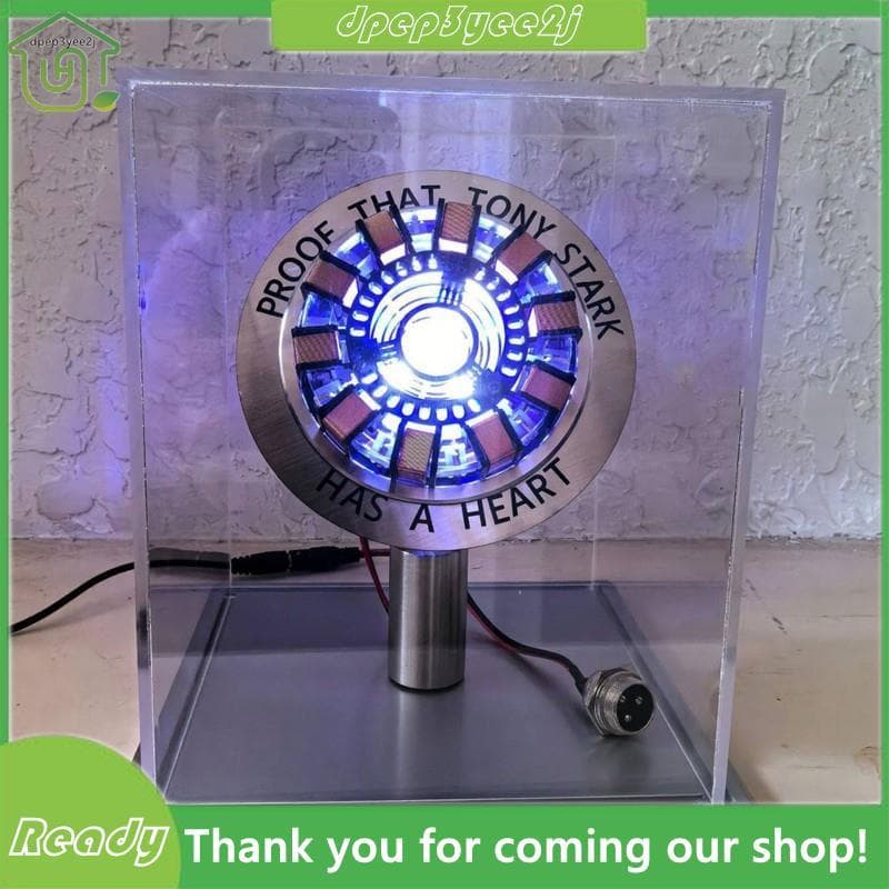 Luz LED USB De Liga De Metal Stark MK1-Controlada Por Voz , Acabamento PVD , À Prova De 18 Cm , Presente Para Fãs