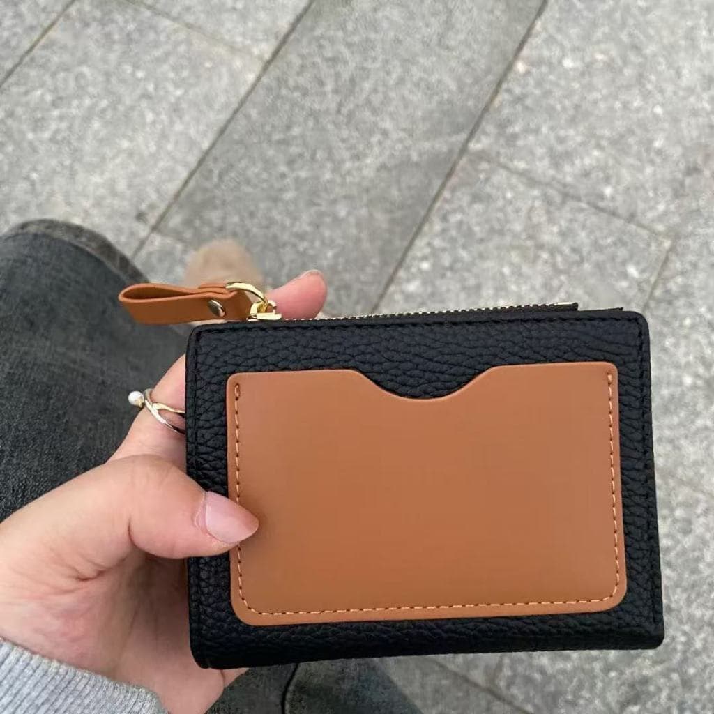 Clipe Curto De 3 Cores De Alta Qualidade , Bolsa De Cartão , Carteira Curta