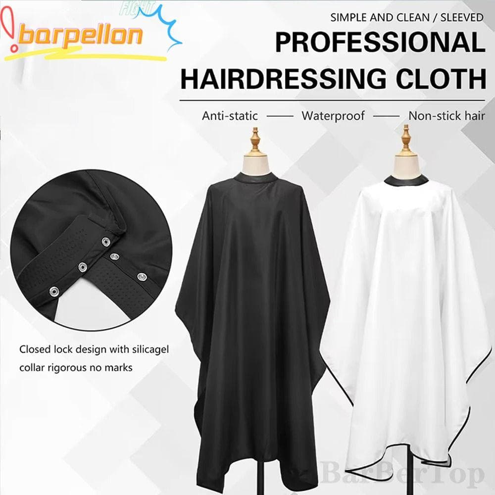 Capa De Barbeiro BARPELLON , Pano De Corte De Cabelo Com Decote De Silicone Fivela Oculta , Casaco De Cabeleireiro À Pro