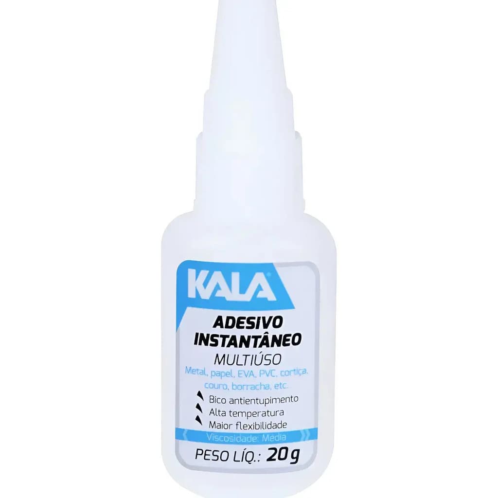 Kit 10 Adesivo Instantâneo Bico Ante Entupimento 20g - Kala
