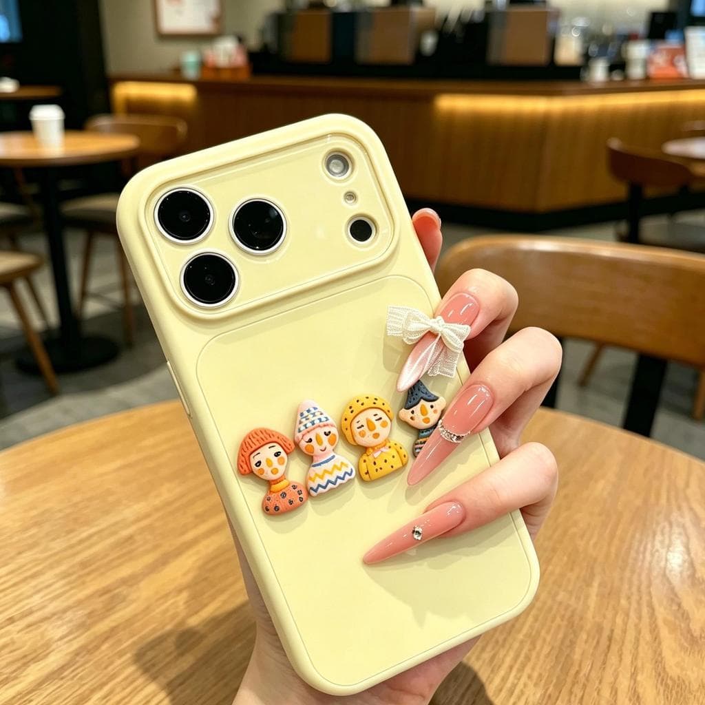 iPhone16ProMax Phone case，AI Button，Instagram Style，Full protection，Anti-Fall，Applicable14Pro，Small window，Compatible pr