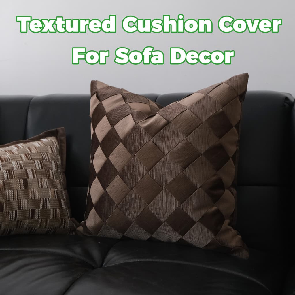 Fronha de sofá estilo luxuoso leve, textura retrô, decoração de sofá, capa de almofada