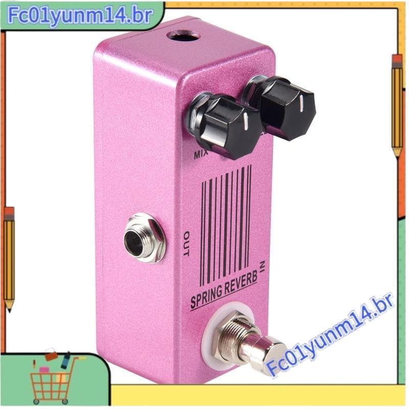 MP-51 Spring Reverb Mini Pedal De Efeito De Guitarra Única True Bypass Peças E Acessórios