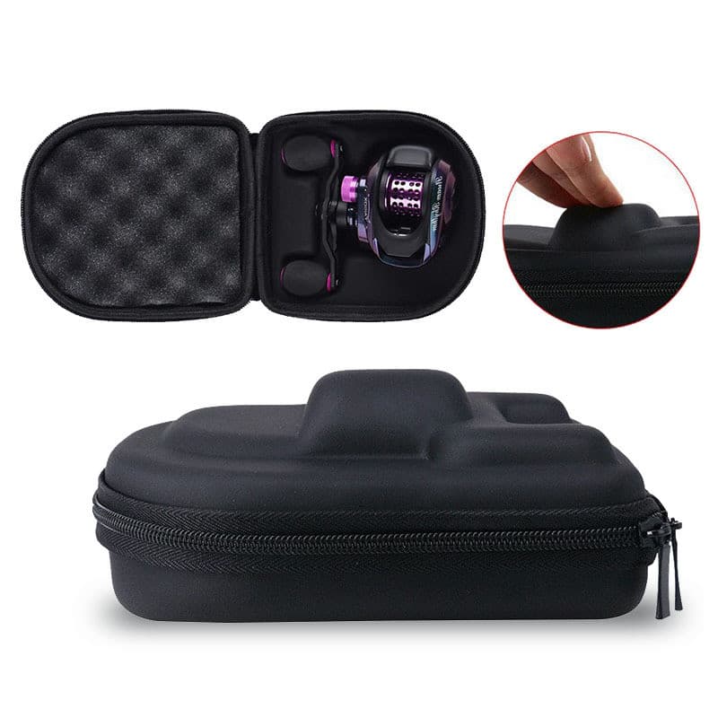 Bolsa de carretel de pesca à prova d'água Bolsa de armazenamento de EVA Armazenamento de equipamentos de pesca Isca fort