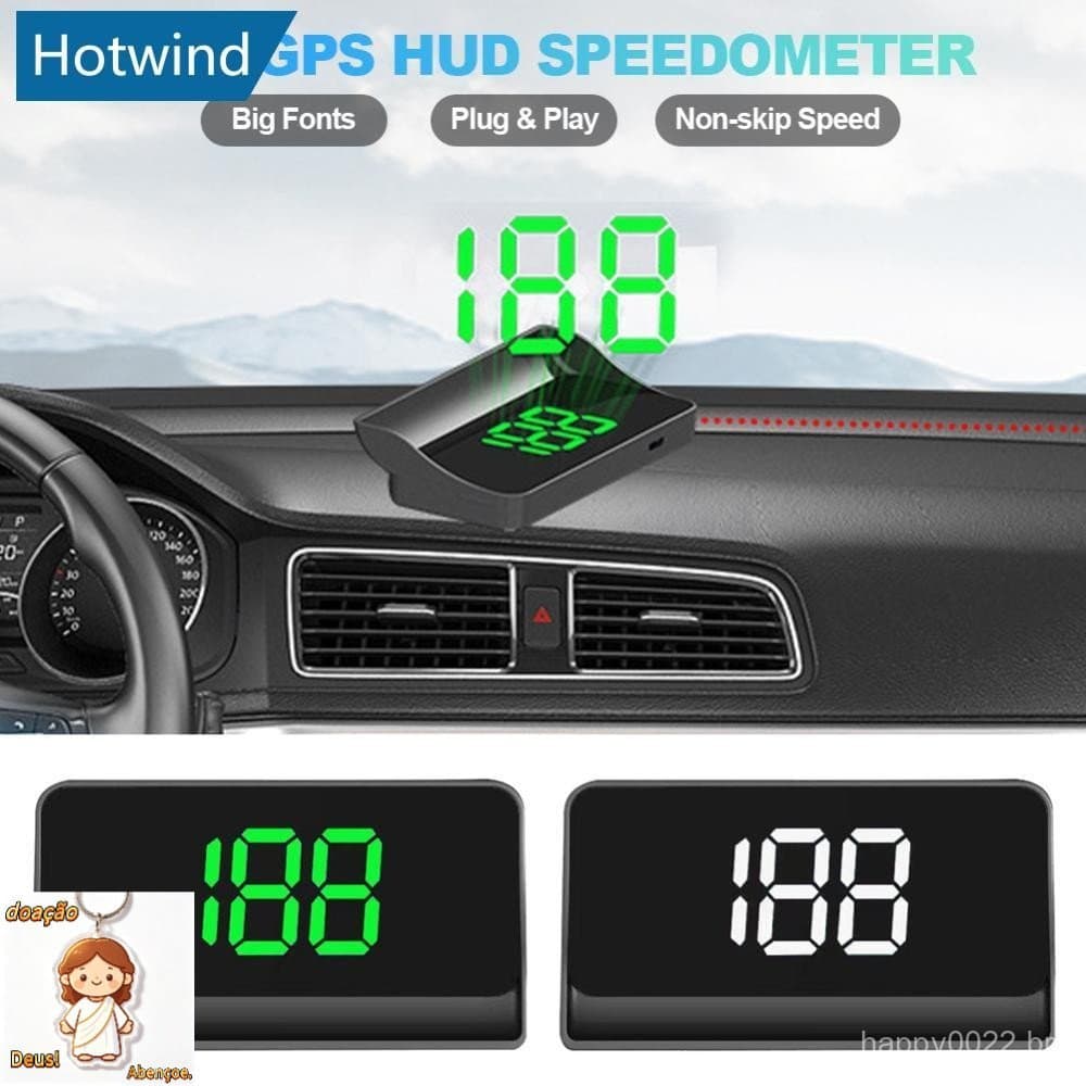 Carro GPS HUD Head Up Display Velocímetro Digital Medidor De Velocidade KMH/MPH Para Caminhão Plug and Play Peças De