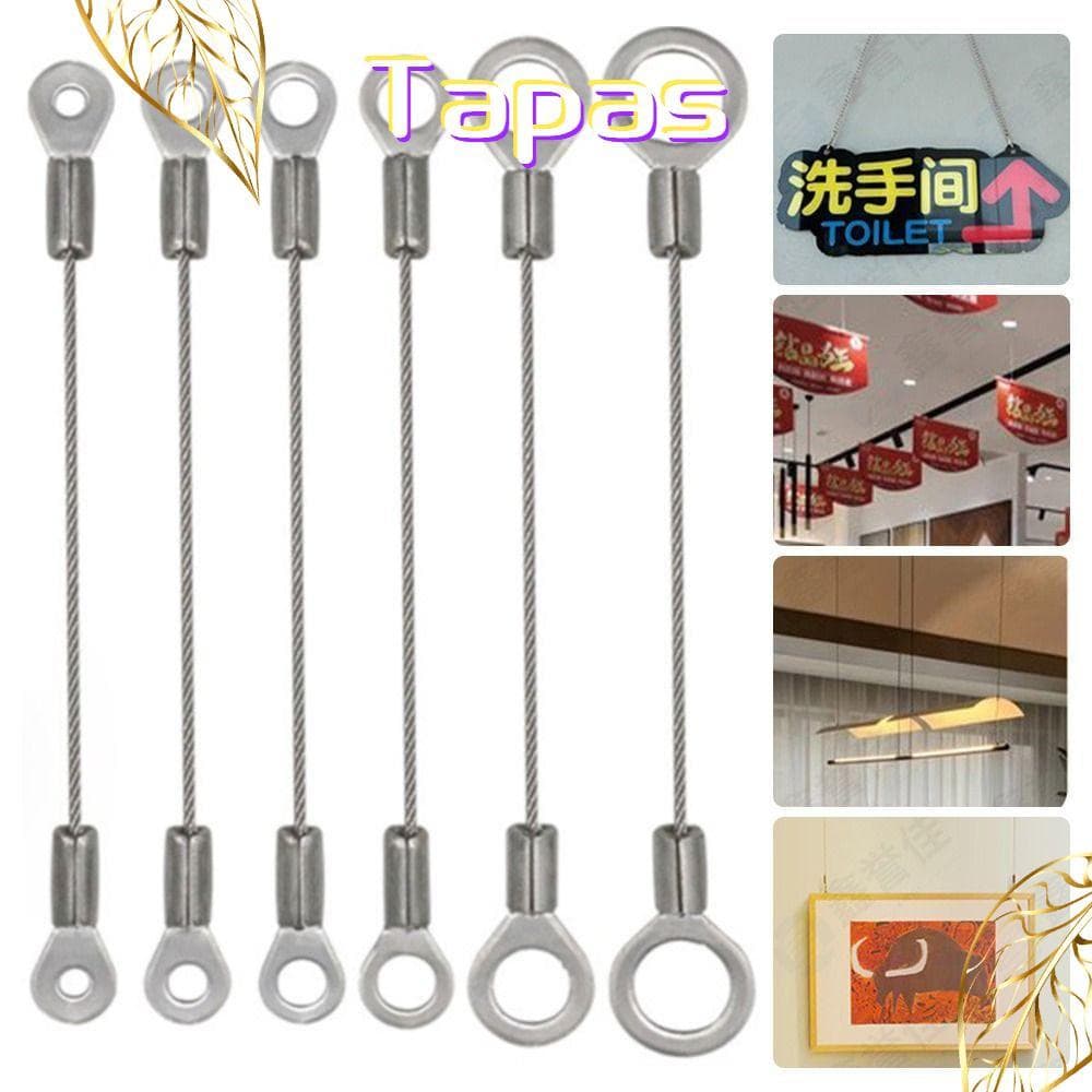 Corda De Fio De Menina 4 Peças , Bloco Terminal De Segurança Anti-Queda De 1.5 Mm , Suspensão De Iluminação De Aço Inoxi