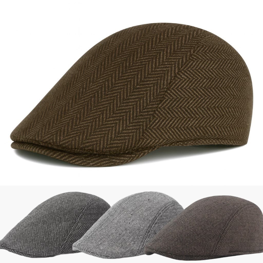 Boina Masculina Italiana Chapéu Jornaleiro Estilo Artista Boné Inverno Elegante