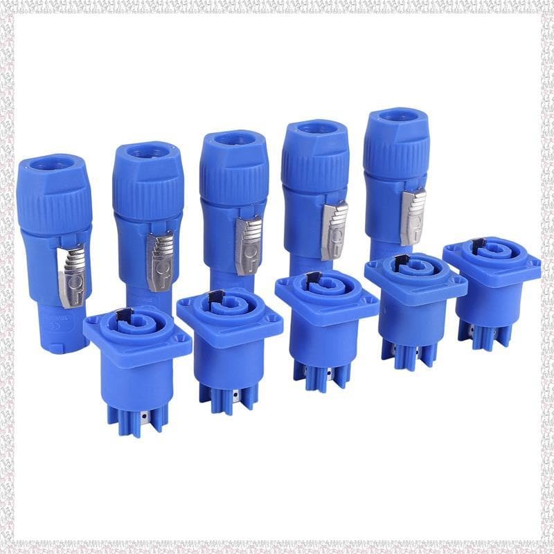 (Ogl) Conector AC Powercon De 3 Pinos Plugue Macho NAC3FCB De Alimentação Ca 20A/250V Para Luz De Palco Tela LED Azul