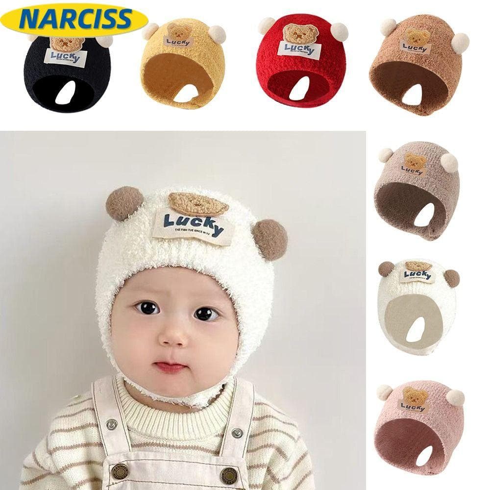 NARCISSUSPW Chapéus De Outono Inverno , Gorros Fofos De Desenho Animado Para Bebês E Crianças , Gorro Quente Aquecedor D