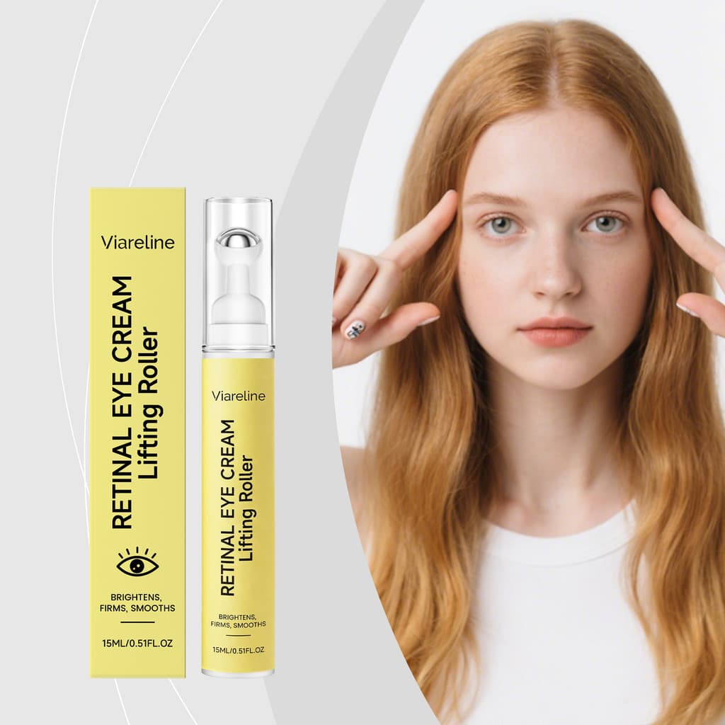 [Estoque pronto] VIARELINE Creme para os olhos com Retinol Hidratante diário Pele delicada ao redor dos olhos Fácil apli