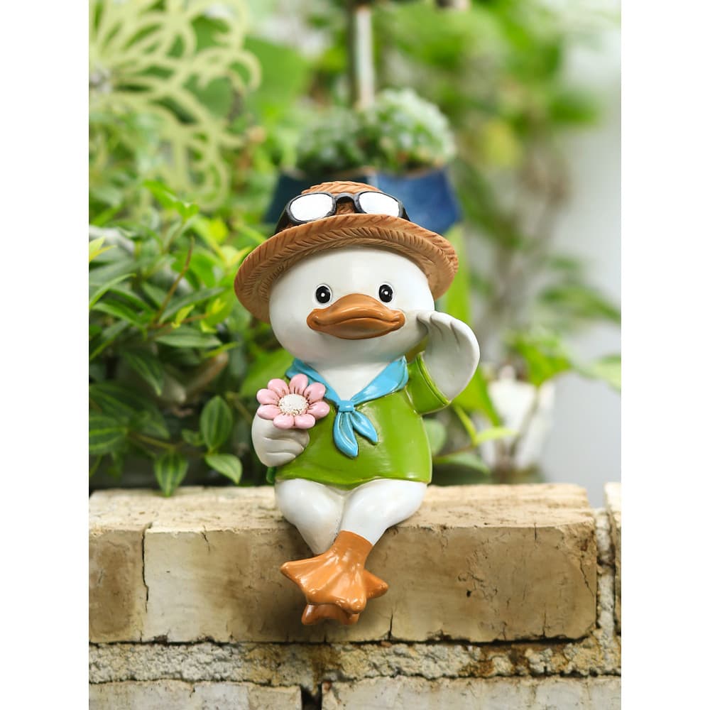 País americano dos desenhos animados criativo pato decorações casa jardim pátio jardim de infância estante decorações pa