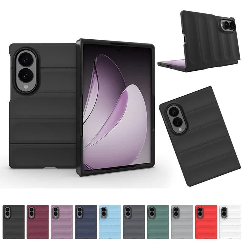 Capa Para Samsung Galaxy Z Fold 8/Ultra/Flip 8 TPU De Silicone Macio ZFold8 ZFold8Ultra ZFlip8 Airbags De Quatro Cantos