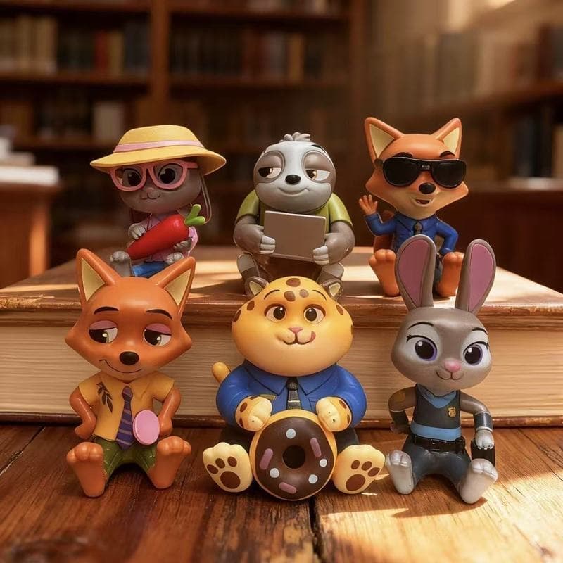 Crazy City Nick Judy Figura Filme Mercadoria Boneca Enfeites de Brinquedo Versão Sentada Relâmpago