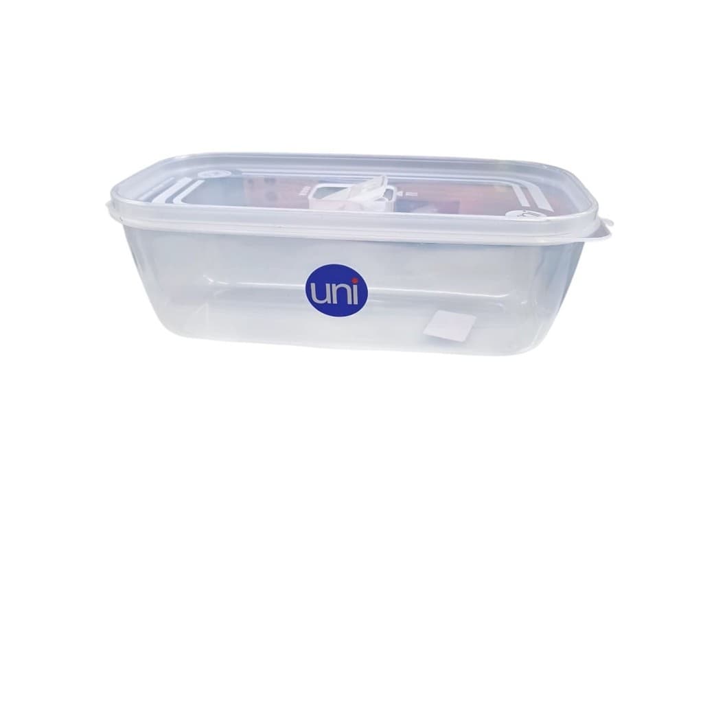 Pote Hermético Retangular para Alimentos 600ml Plástico Transparente