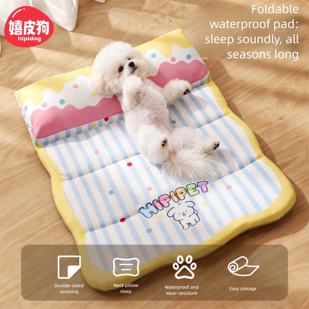 Almofada De Resfriamento Para Animais De Estimação , Cachorro , Gelo , Gato , Pescoço , Canil , Cama De Dormir , Dobráve