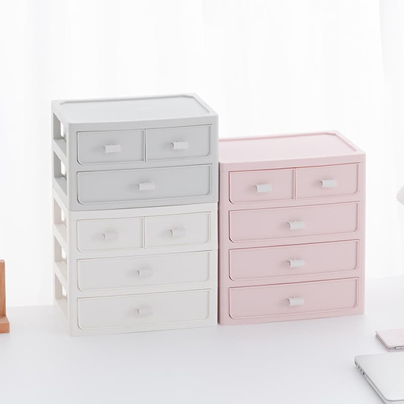 Novo produto pronto estoque armário de armazenamento de mesa dormitório estudante papelaria gaveta cosméticos separação