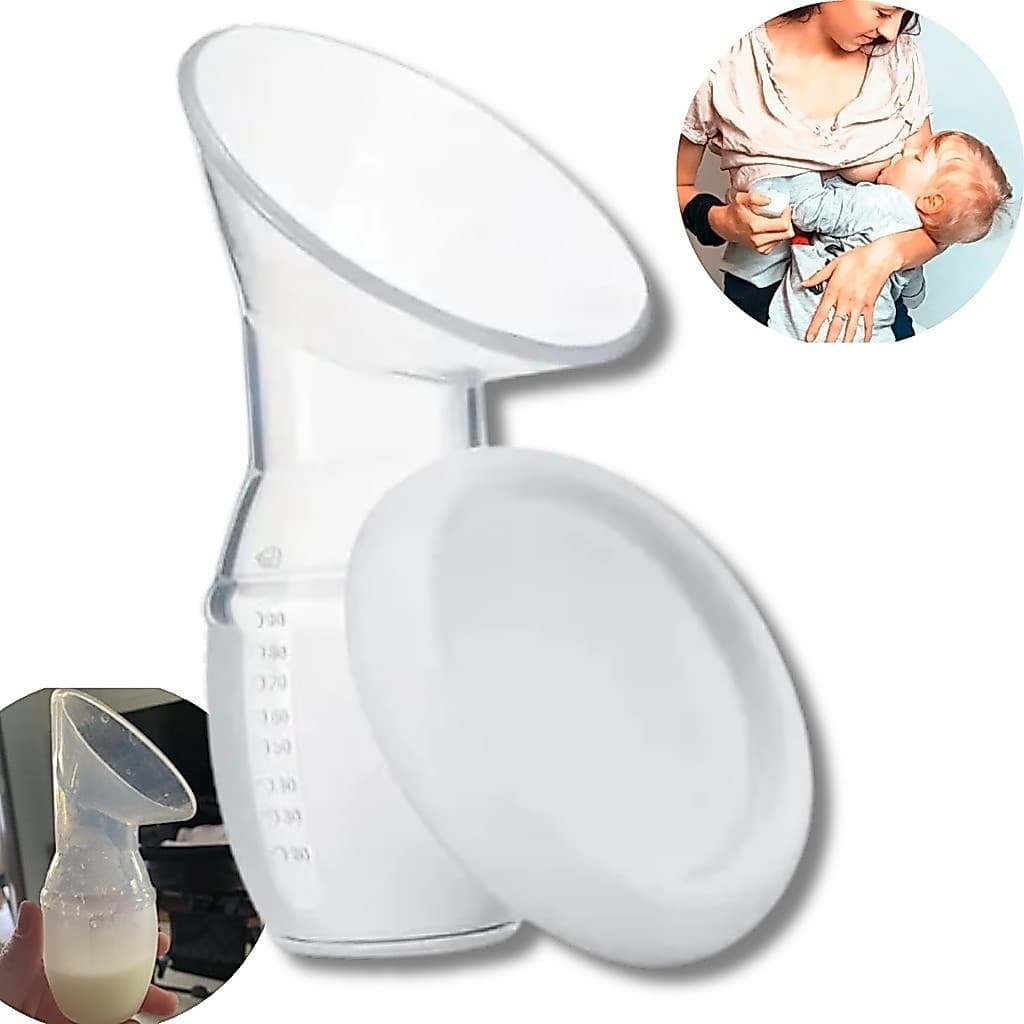 Extrator de Leite Materno em Silicone com Tampa Protetora
