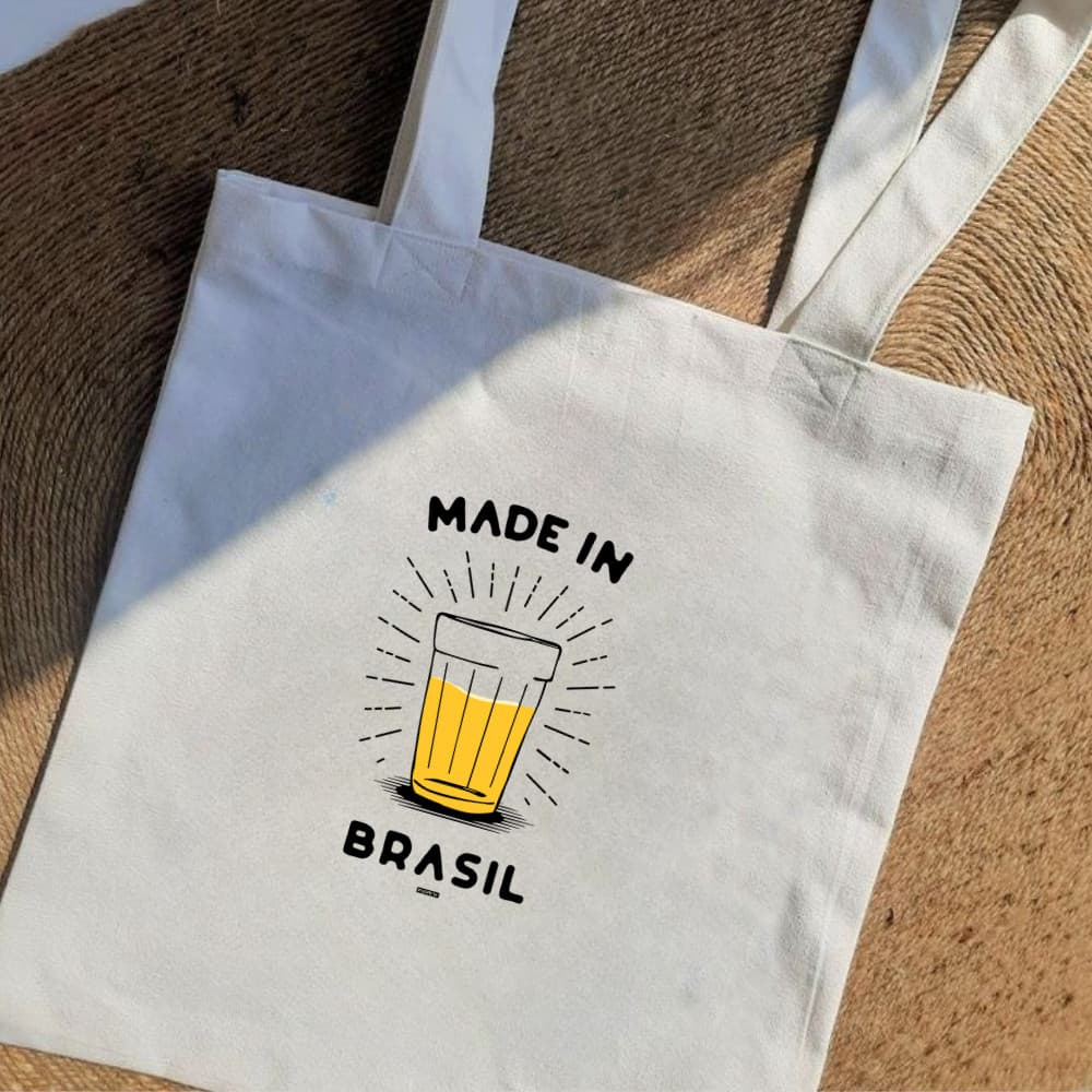 Ecobag Bolsa Ecológica "MADE IN BRAZIL"- 100% algodão Bolsa Praia Ecologica Bolsa Verao Bolsa Sacola