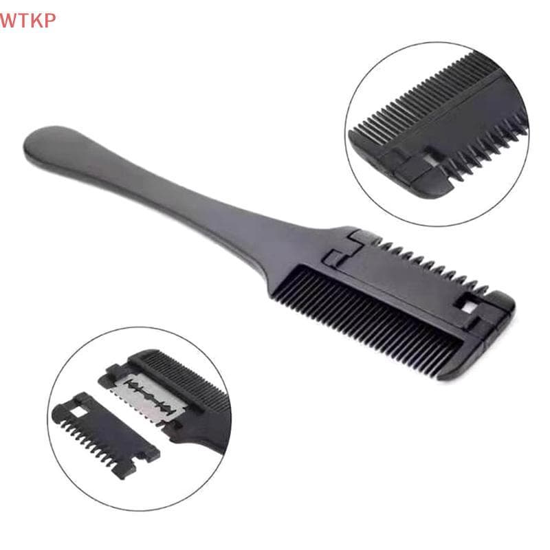 1 Pçs Pente De Corte De Cabelo Bla Lidar Com Escovas Navalha Guarnição Ferramentas De Estilo De Salão De Beleza