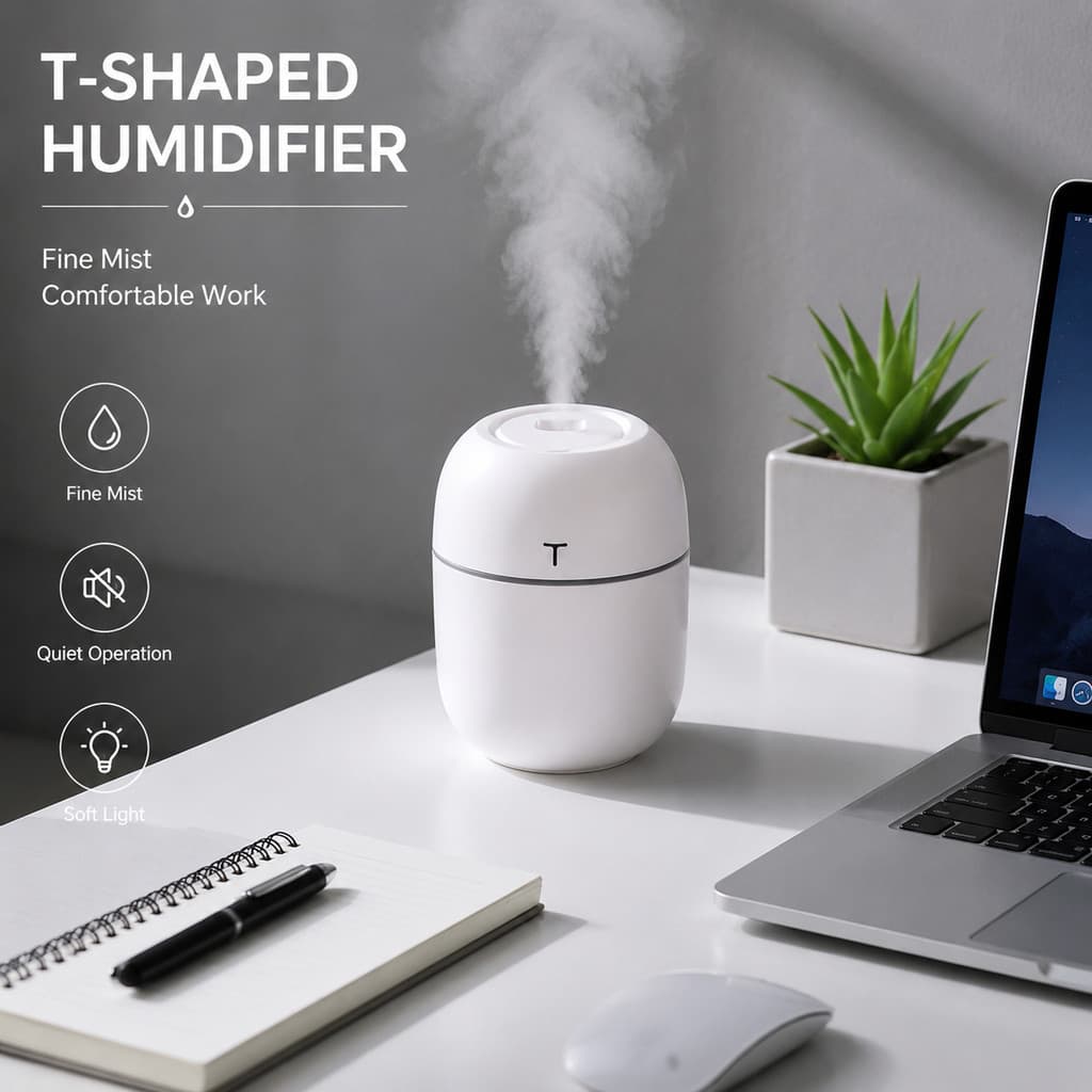 2 KIT Umidificador Ultra Sônico Portátil USB 220ML Perfeito para Carro, Casa e Escritório Promoção