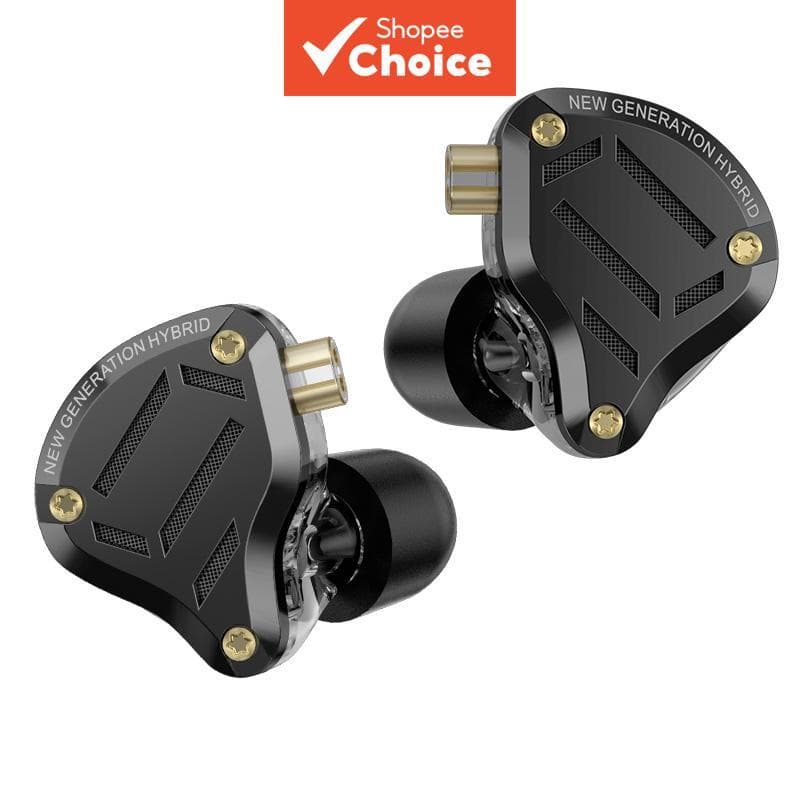 KZ ZS10 PRO 2 Fones De Ouvido Intra-Auriculares 10 Unidades Suporte Ajustável Com Fio DIY Cable Swap Música Uso Diário E