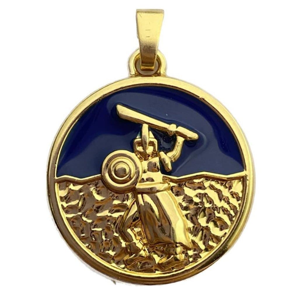 Pingente Ogum Orixá banhado a Ouro 18k Umbanda Candomblé