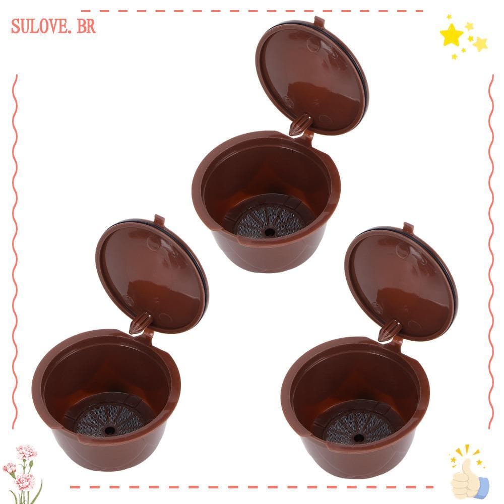 Vagens De Filtro De Café Recarregáveis SULOVEDU , Cápsulas Reutilizáveis Com Design Reutilizável De Estrutura Recarregáv