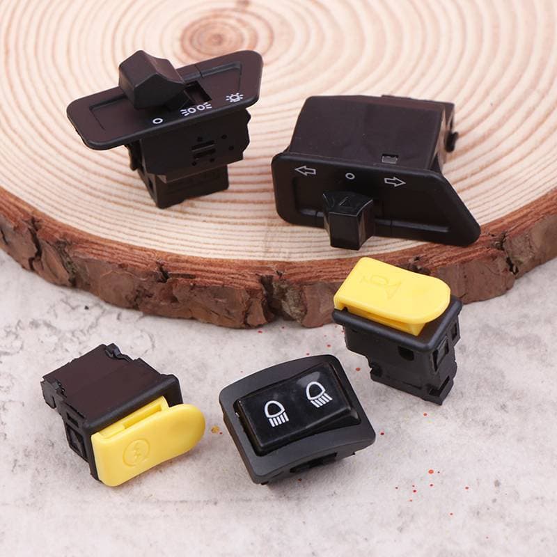 Bsbl 5 Pçs/Set Interruptor De Botão Da Motocicleta Cabeça Luz Chifre Dimmer Virar Único Starter Feixe Alto Baixo Partida