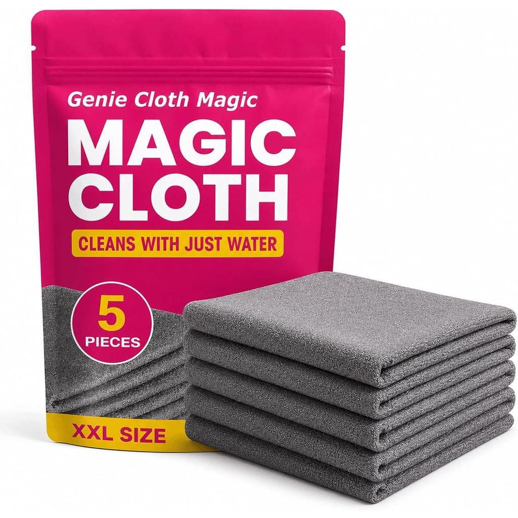 GenieClothMagicCloth, pano mágico multifuncional reutilizável, pacote com 5 peças-l |     Sem manchas, adequado para jan