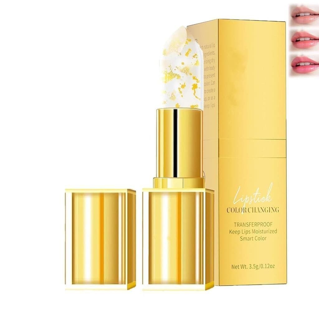 Batom Coellyo, batom Coellyo TrueTone com ajuste de cor, batom feminino anti-manchas que muda de cor, batom transparente