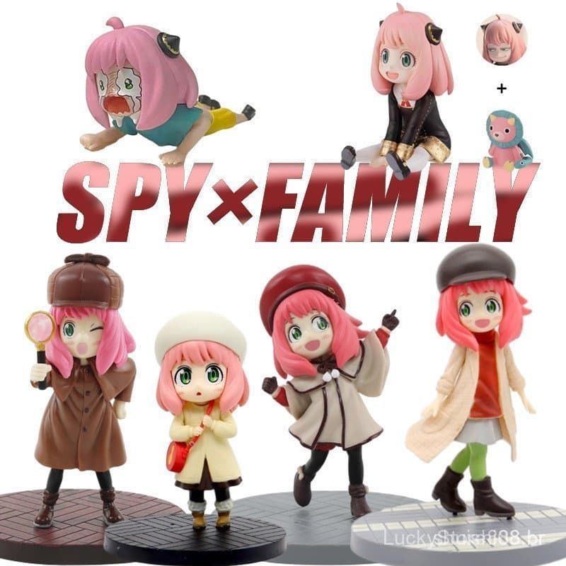 Anya Forger Coleção De Decoração Doll Toy SPY × FAMILY Anime Figura Modelo De Brinquedos