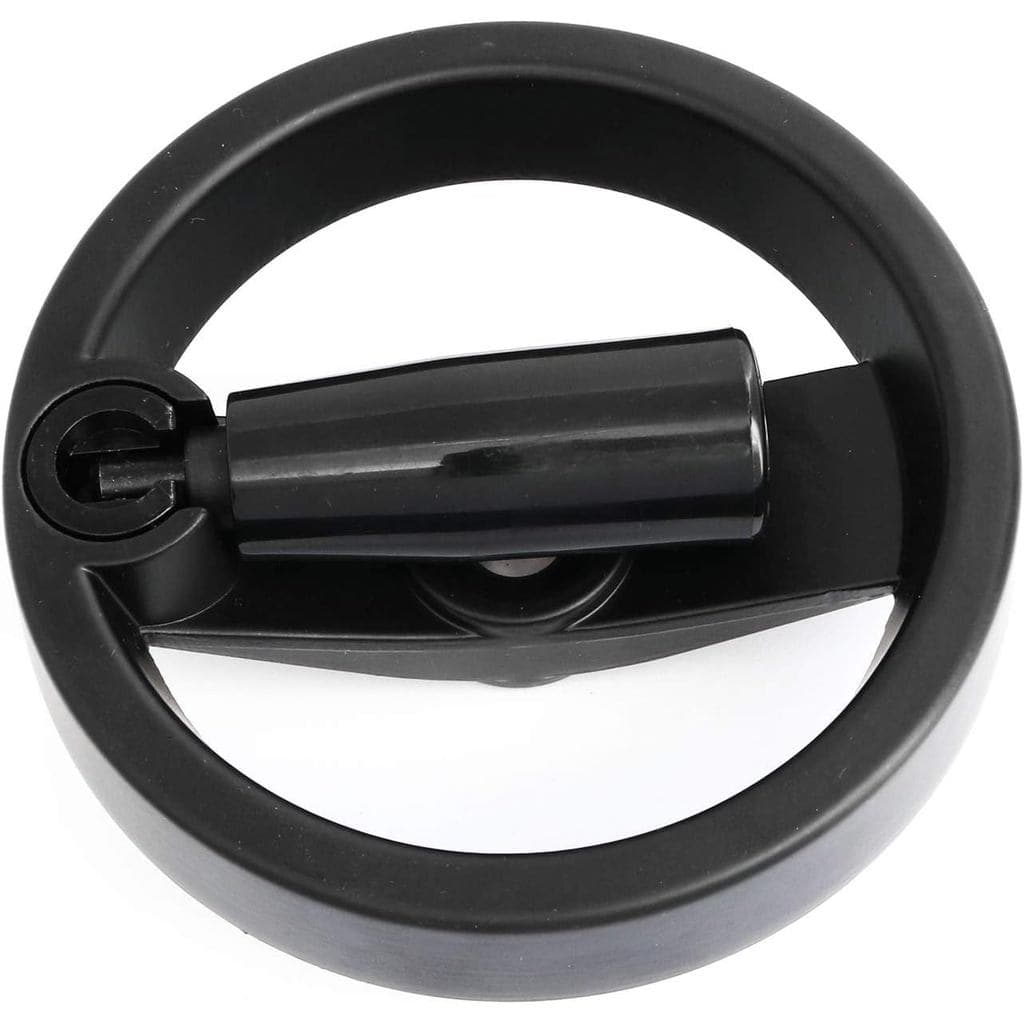 heyous Volante Dobrável com Manípulo Giratório para Fresadora, Preto
