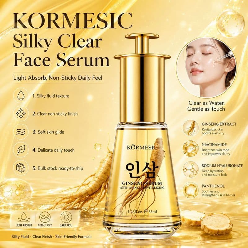 Em Estoque Essência De Ginseng KORMESIC Soro Facial Rejuvenescedor E Duradouro Delicado Q0810