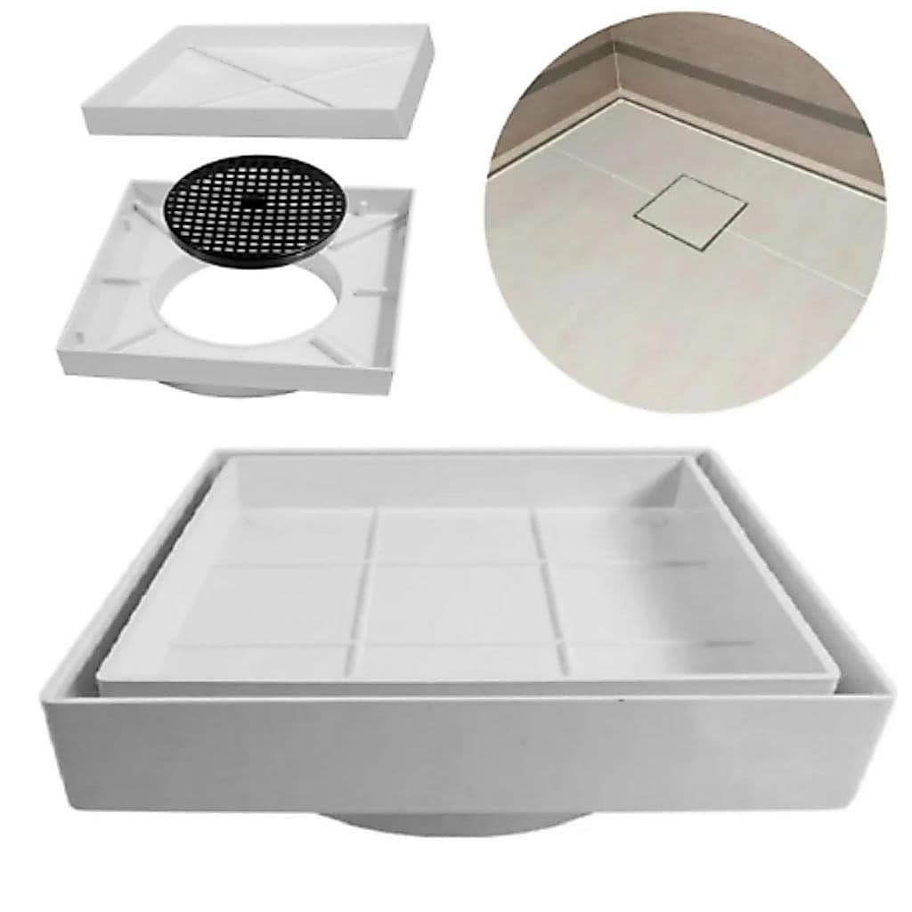 Ralo Oculto 15x15 Invisível Seca piso Porcelanato com grelha