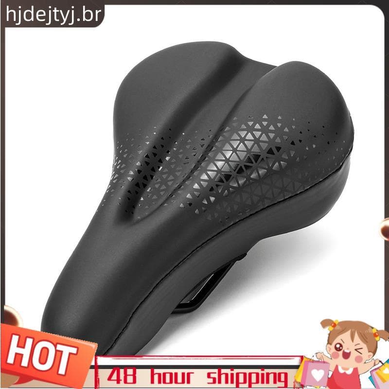 Capa De Selim De Bicicleta De Montanha Respirável Super Macia Esponja Gel Assento À Prova D'água Absorção De Choque Almo