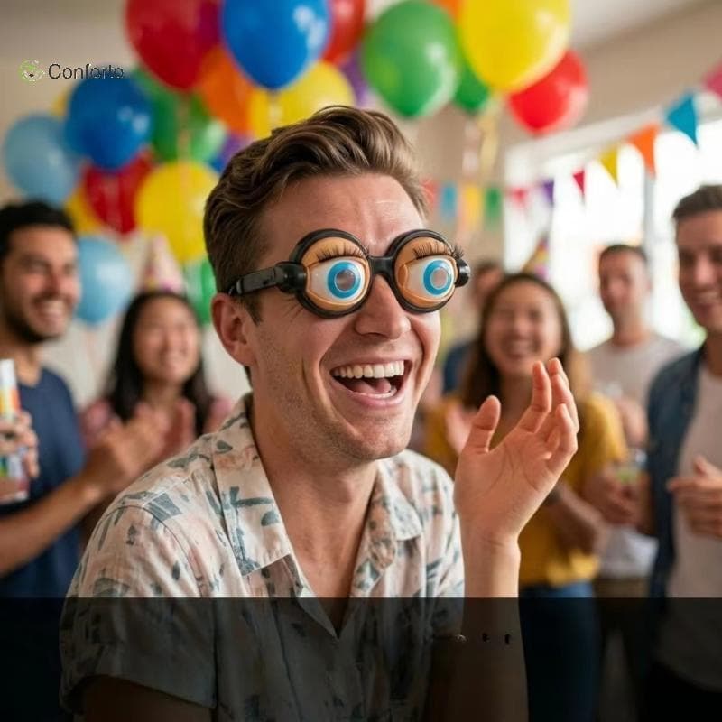 [EruditeCourtB] Blinky Funny Moving Eyeball Crazy Eye Glasses Plástico Seguro Não Tóxico Para Construção De Equipe De Es