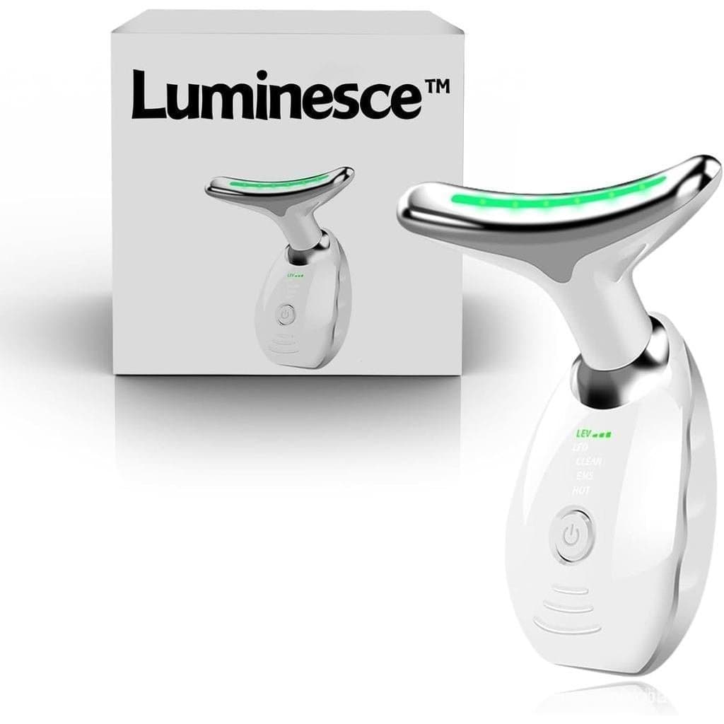 Escultor Facial LED 7 em 1, Design em Forma de Concha, para Cuidados com o Rosto e Pescoço, Branco Br I75A
