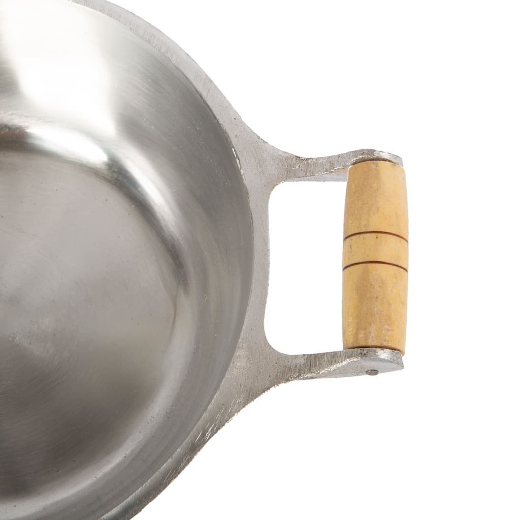 Caçarola Panela de Aluminio Fundido Batido Polido e Craqueado Tamanho 20