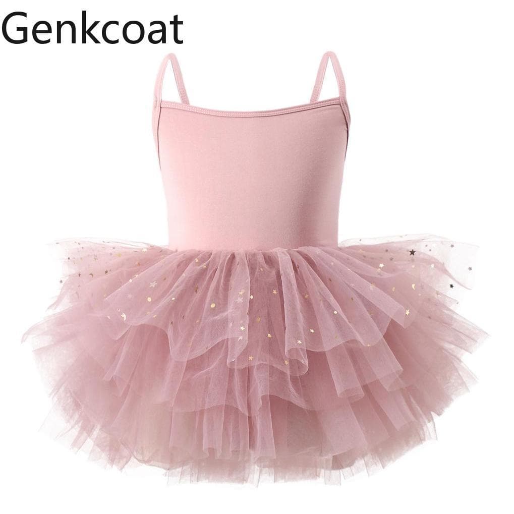 Children's ballet dress star printed gauze princess dress 2026 new style sling performance costume one