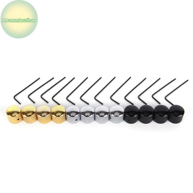 ADS 4 Peças De Metal Elétrico Baixo Guitarra Botões De Controle De Tom De Volume Cúpula + Chave BR