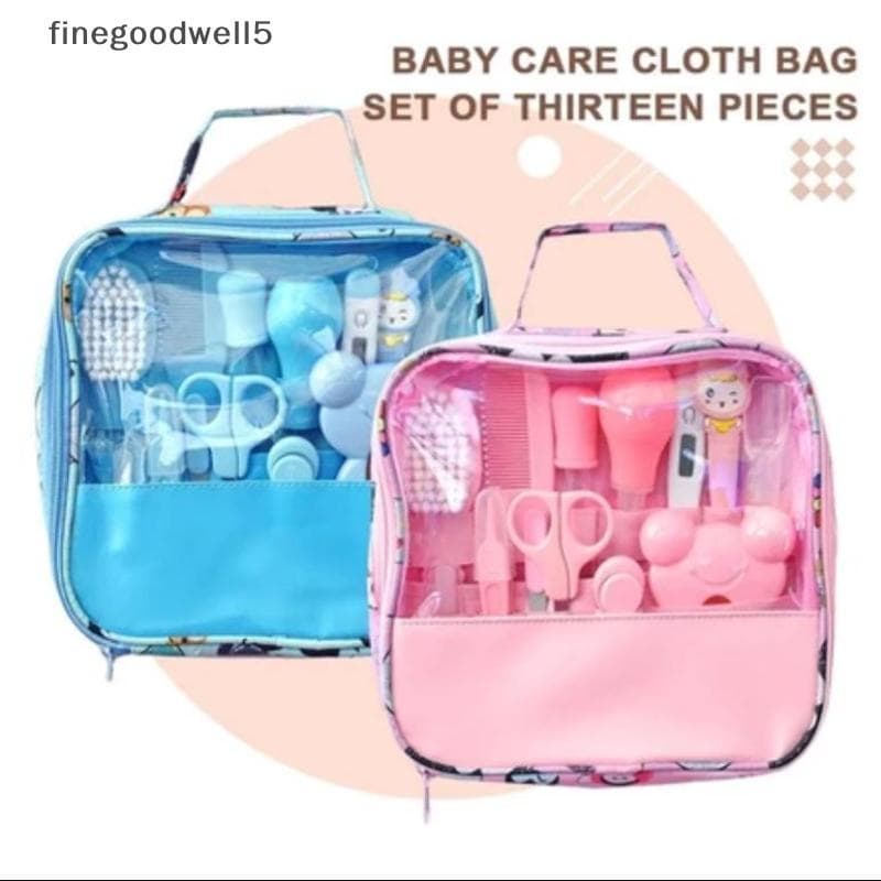 Finegoodwell5 13pcs Pente Grooming Kit De Cuidados Com O Bebê Ferramenta Portátil Para As Unhas Conjunto BELLE